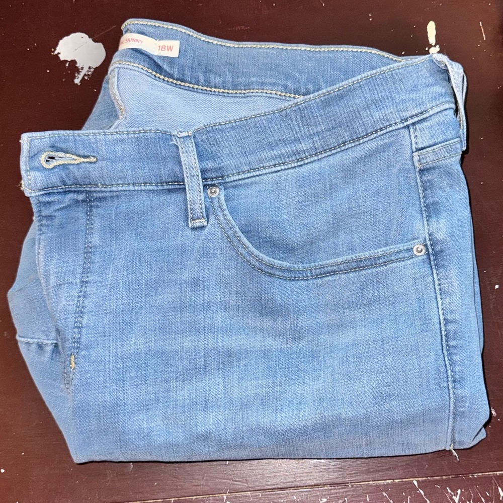 Levi's Light Blue Ankle & Cropped Jeans